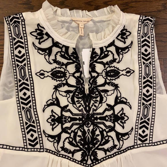 New with tags Rebecca Taylor embroidered top - Picture 3 of 3